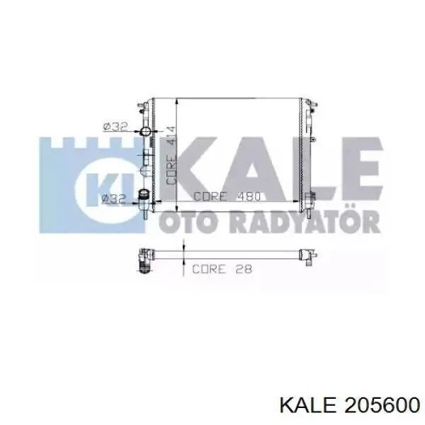 205600 Kale радіатор охолодження двигуна