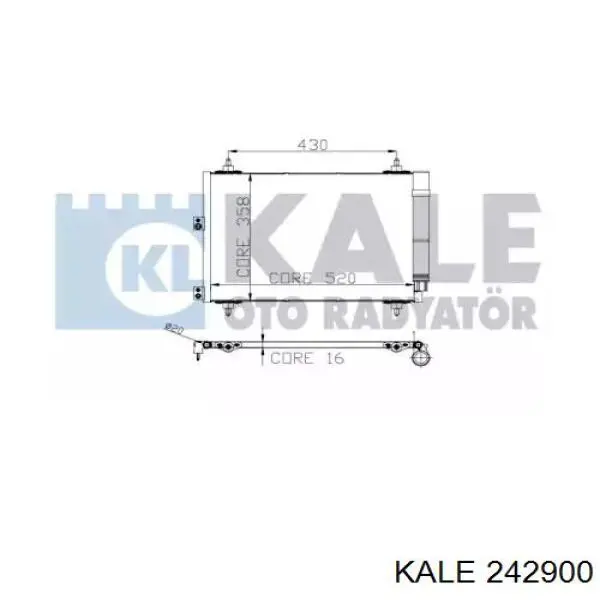 Конденсатор кондиціонера Kale 242900 ціна, від 85.97 USD