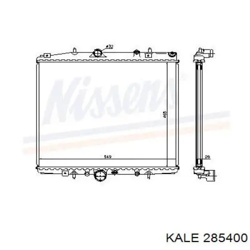Радіатор основний Kale 285400 ціна, від 63.32 USD