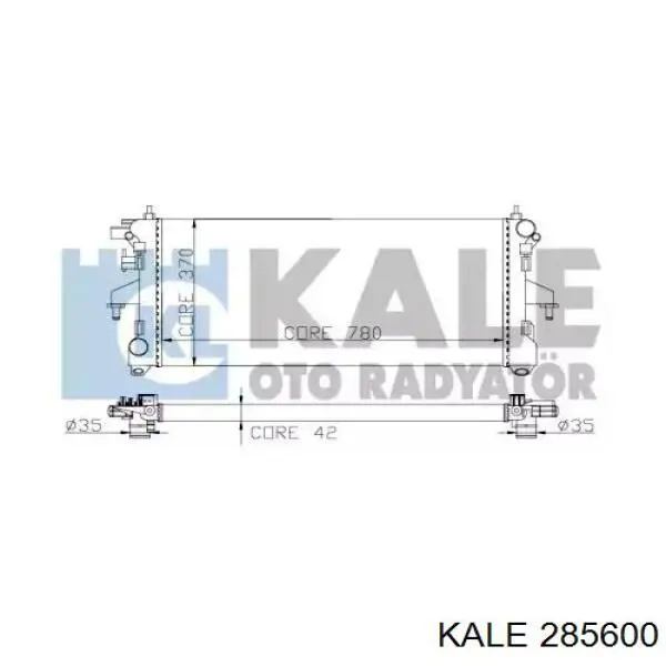 285600 Kale радіатор охолодження двигуна