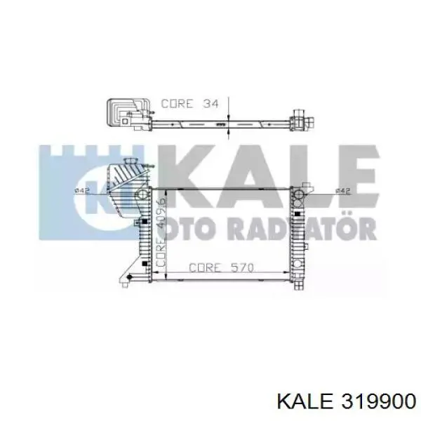 Радіатор основний Kale 319900 ціна, від 145.78 USD