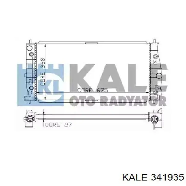 Радіатор 341935 Kale