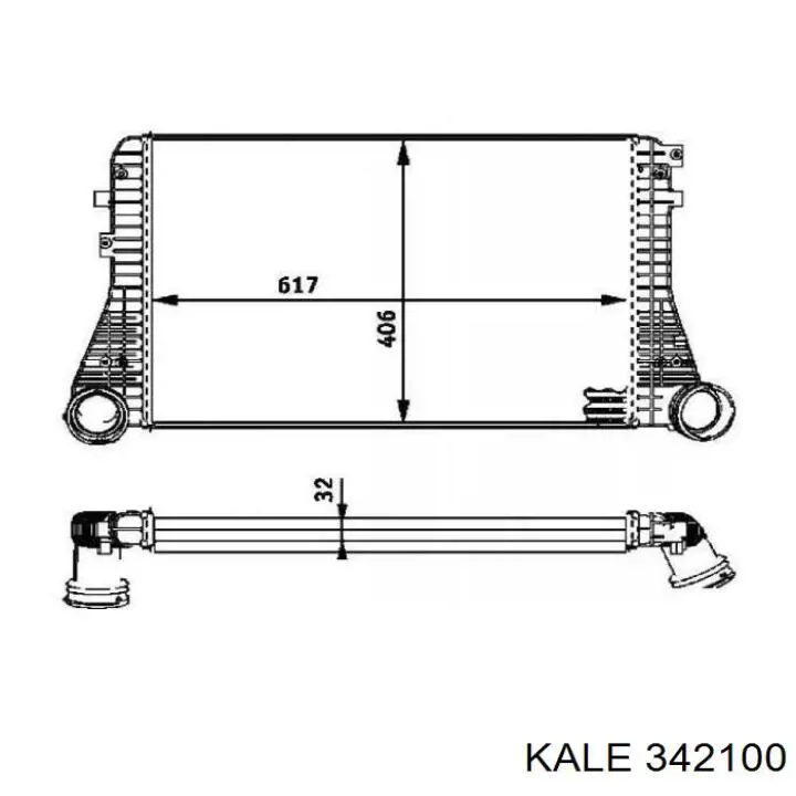 Купити 342100 Kale Радіатор интеркуллера