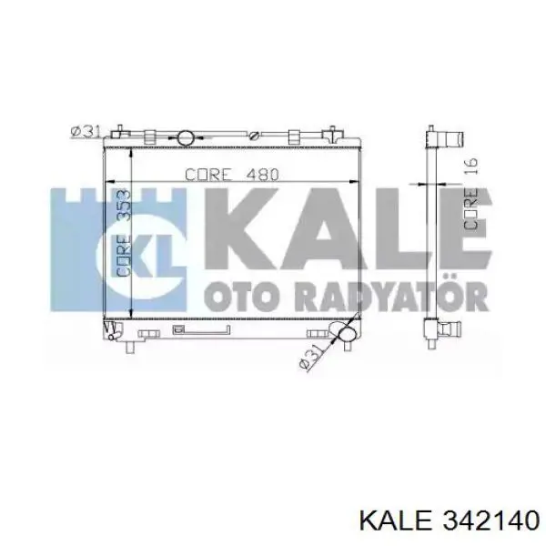 Купити 342140 Kale Радіатор двигуна