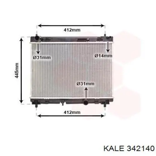 Радіатор 342140 Kale