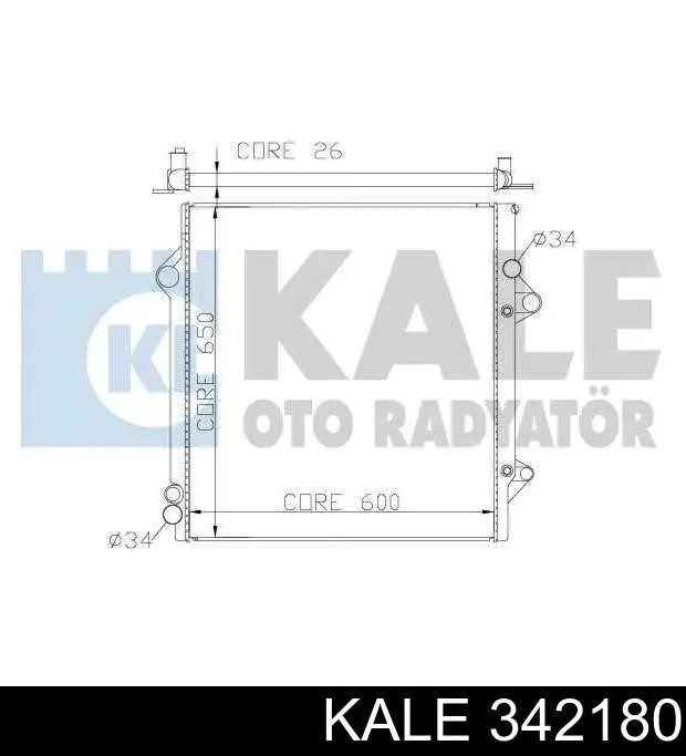 Купити 342180 Kale Радіатор двигуна