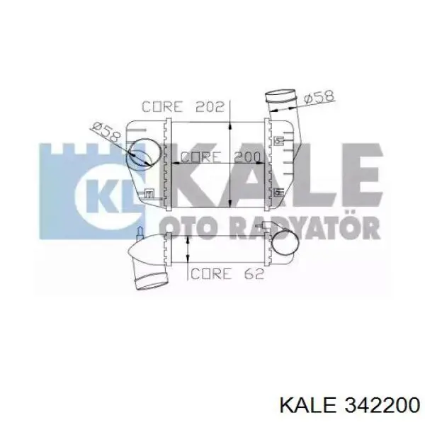 Купити 342200 Kale Радіатор интеркуллера