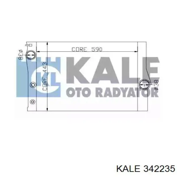 Радіатор основний Kale 342235 ціна, від 201.60 USD
