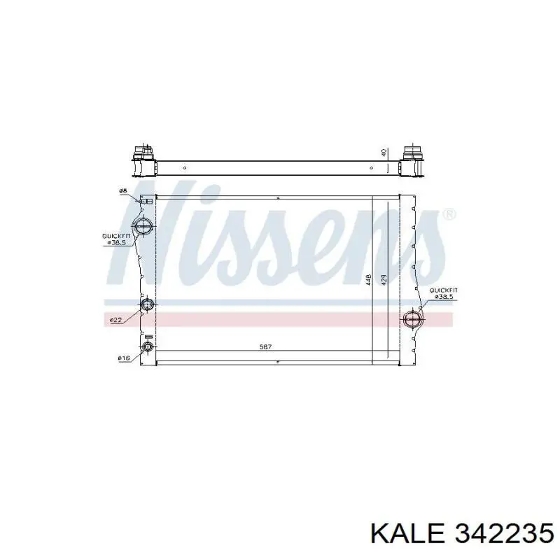 342235 Kale Радіатор охолодження двигуна