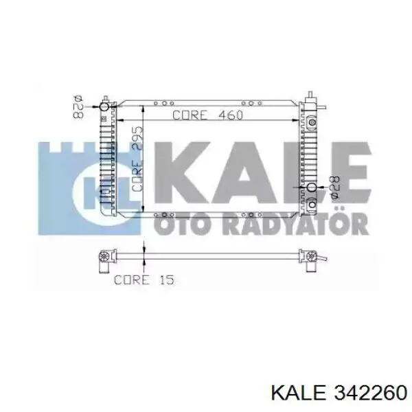 Радіатор 342260 Kale