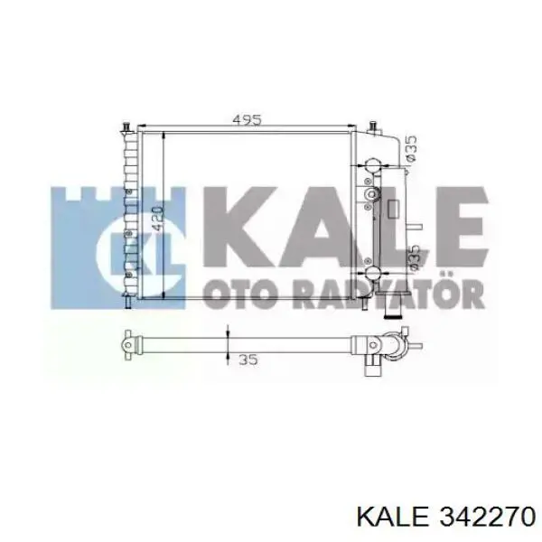 Радіатор 342270 Kale