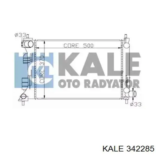 342285 Kale Радіатор охолодження двигуна