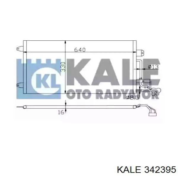 Купити 342395 Kale Радіатор системи охолодження кондиціонера
