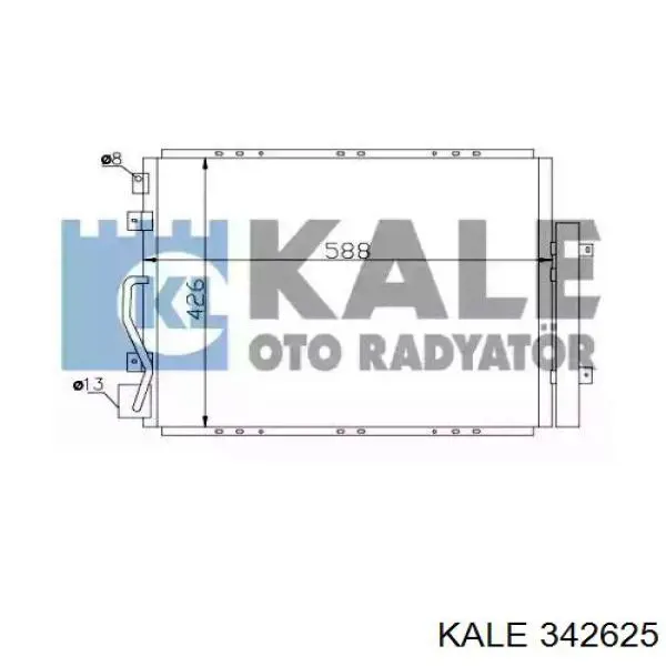 Конденсатор кондиціонера Kale 342625 ціна, від 119.33 USD