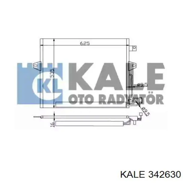Купити 342630 Kale Радіатор системи охолодження кондиціонера