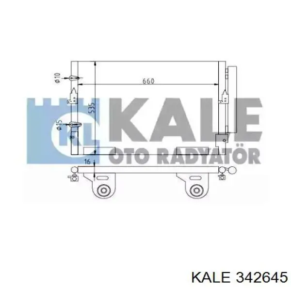 Конденсатор кондиціонера Kale 342645 ціна, від 97.13 USD