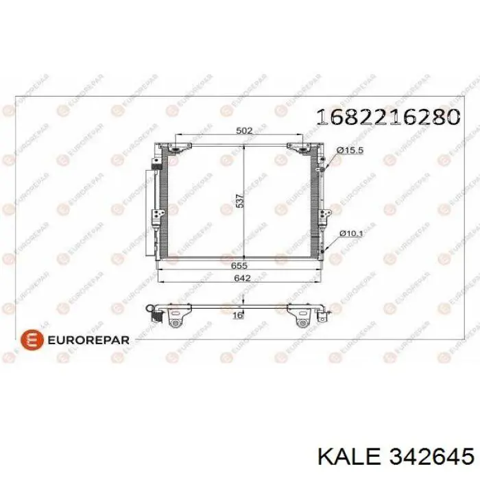 Купити 342645 Kale Радіатор системи охолодження кондиціонера