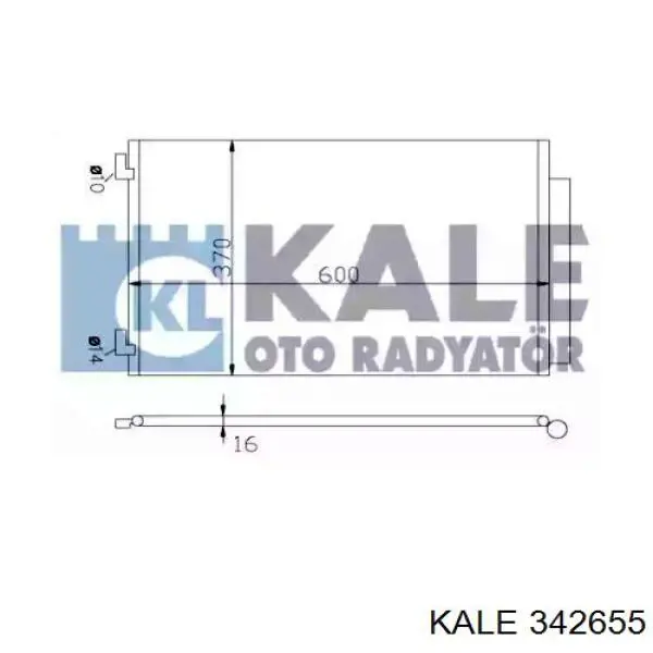 Купити 342655 Kale Радіатор системи охолодження кондиціонера