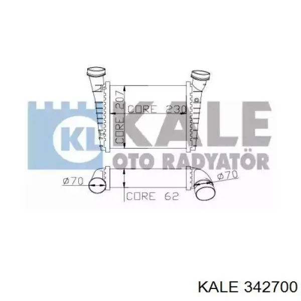 Купити 342700 Kale Радіатор интеркуллера