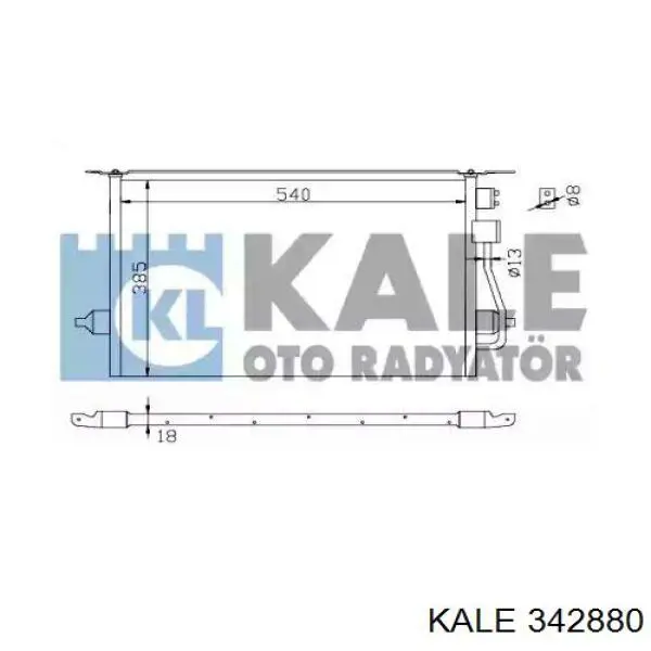 Купити 342880 Kale Радіатор системи охолодження кондиціонера