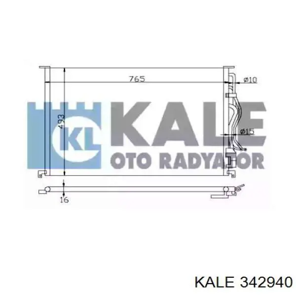 Купити 342940 Kale Радіатор системи охолодження кондиціонера