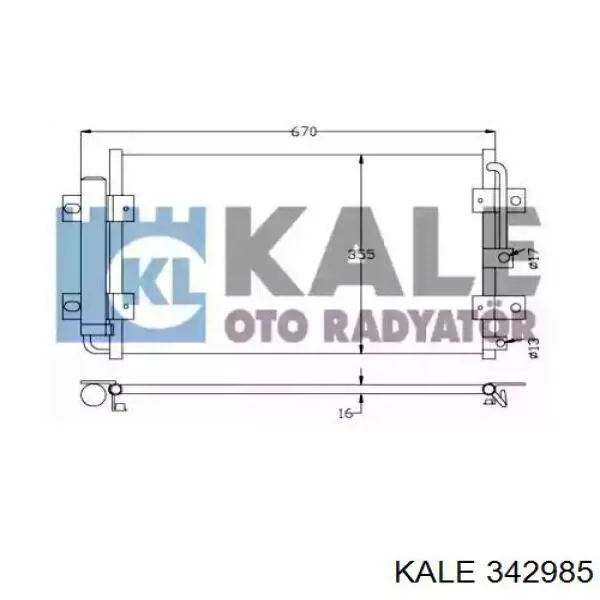 976064F100 Hyundai/Kia Конденсатор