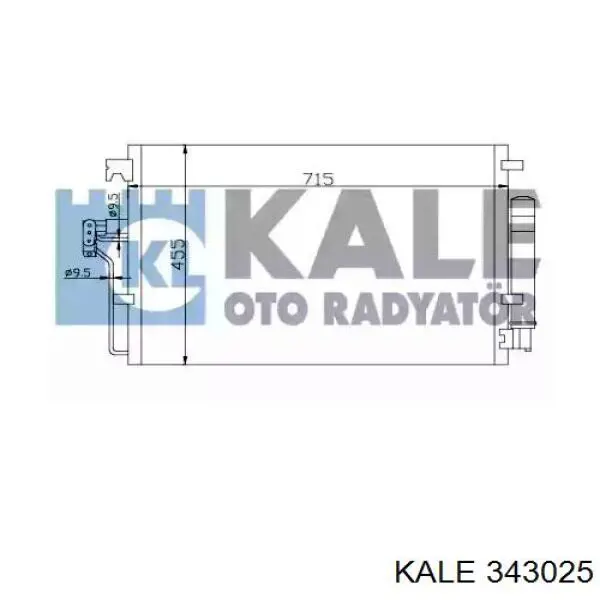 Купити 343025 Kale Радіатор системи охолодження кондиціонера
