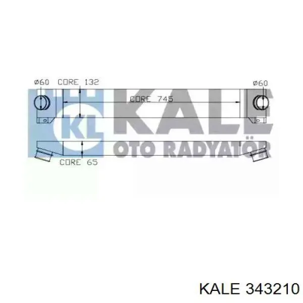 343210 Kale радіатор интеркуллера