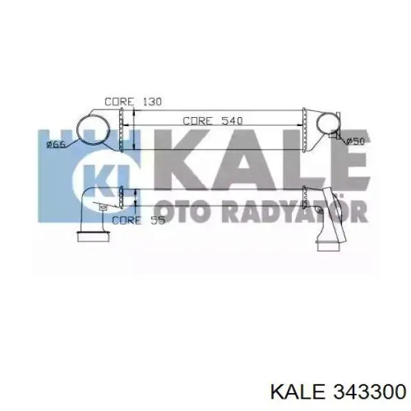 Купити 343300 Kale Радіатор интеркуллера