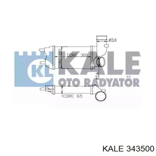 Купити 343500 Kale Радіатор интеркуллера