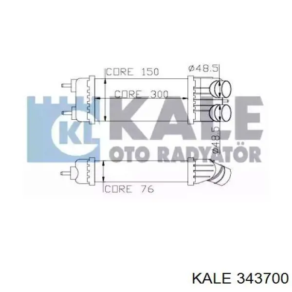 Система охолодження наддувочного повітря Kale 343700 ціна, від 86.74 USD