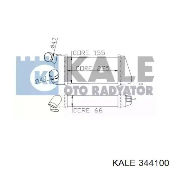 Система охолодження наддувочного повітря Kale 344100 ціна, від 63.00 USD