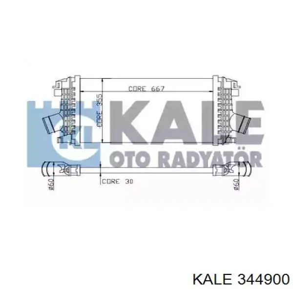 Радіатор интеркуллера 344900 Kale