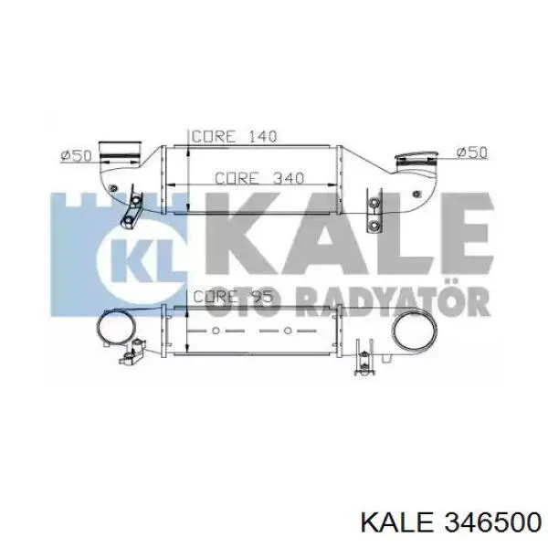 Купити 346500 Kale Радіатор интеркуллера