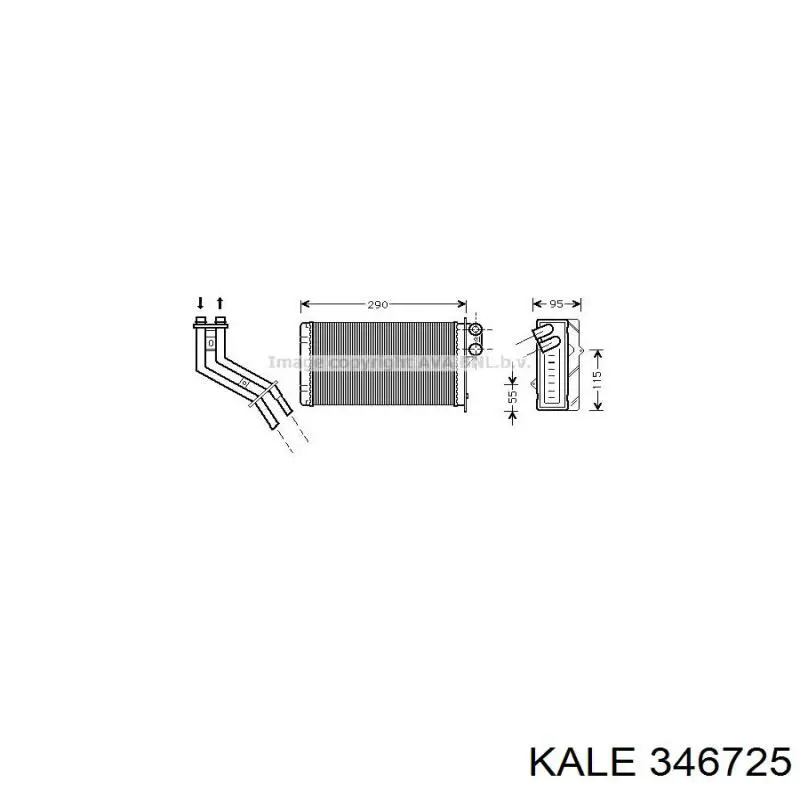 Радіатор пічки (обігрівача) Kale 346725 ціна, від 26.88 USD