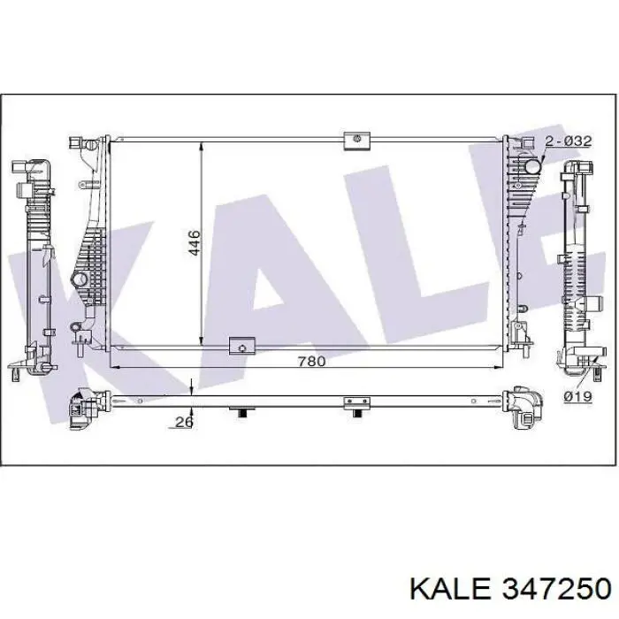 Радіатор основний Kale 347250 ціна, від 156.45 USD