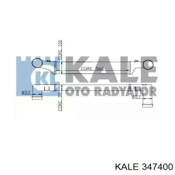 Система охолодження наддувочного повітря Kale 347400 ціна, від 71.53 USD