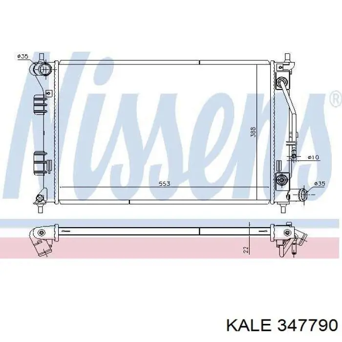 347790 Kale радіатор охолодження двигуна