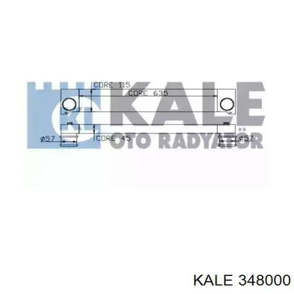 Купити 348000 Kale Радіатор интеркуллера