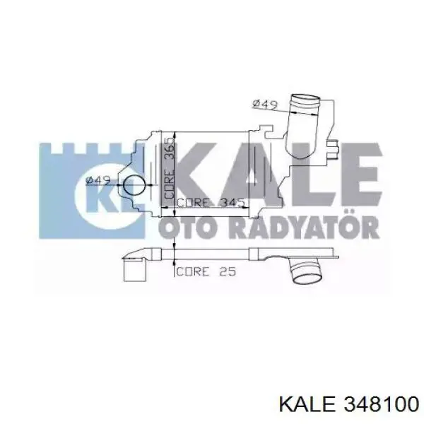 348100 Kale Охолоджувач наддувочного повітря