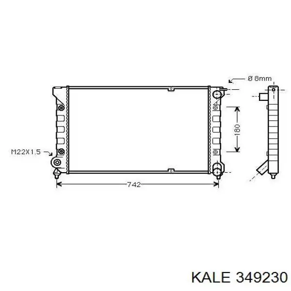 Радіатор основний Kale 349230 ціна, від 44.25 USD