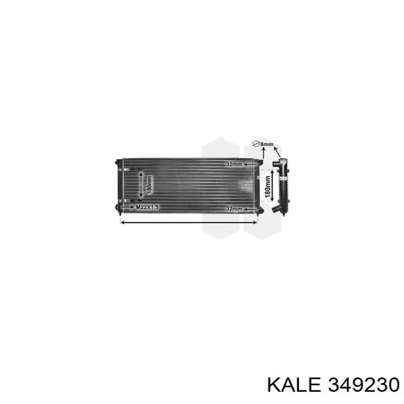 349230 Kale Радіатор охолодження двигуна