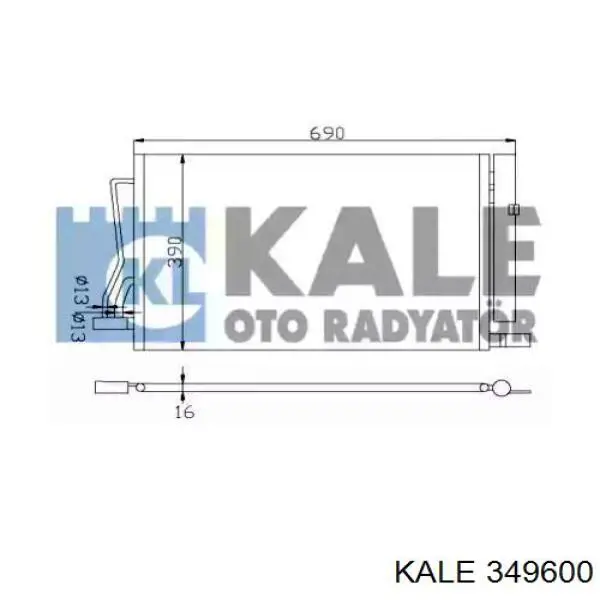 Радіатор 349600 Kale