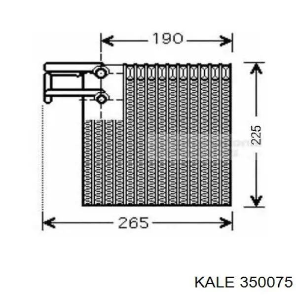 Купити 350075 Kale Радіатор опалювача салону