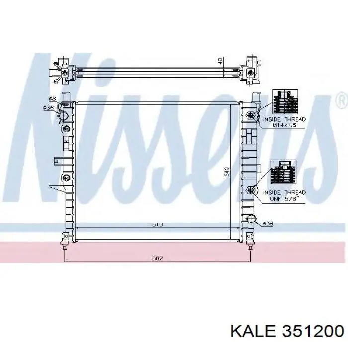 Купити A1635000303 Mercedes Радіатор двигуна