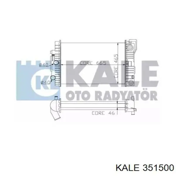 351500 Kale Радіатор охолодження двигуна