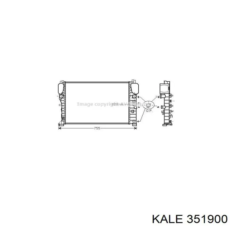 351900 Kale Радіатор охолодження двигуна