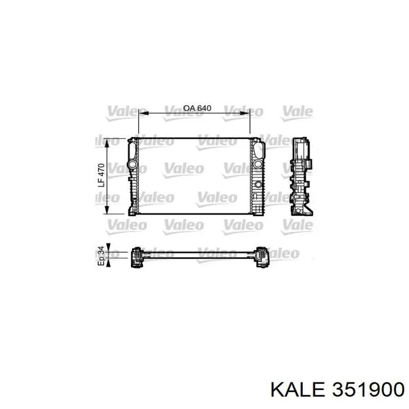 Радіатор основний Kale 351900 ціна, від 147.69 USD