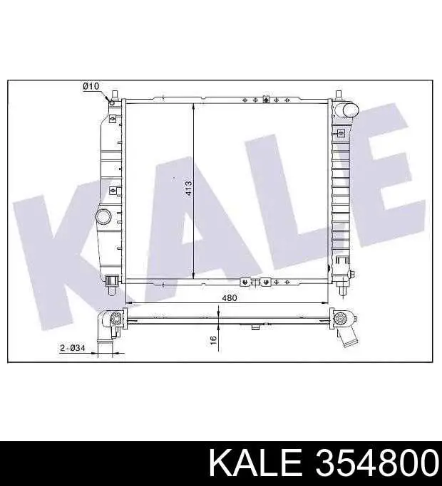 Радіатор 354800 Kale