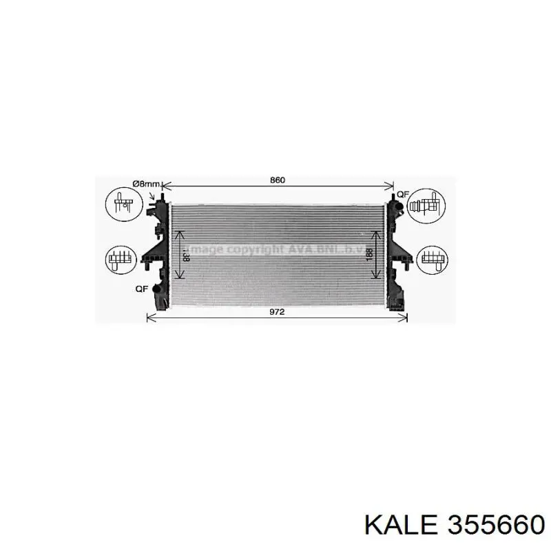 Радіатор основний Kale 355660 ціна, від 118.76 USD